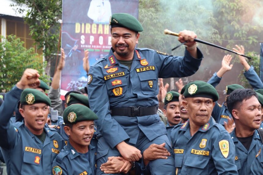 Kementerian Kehutanan bekerjasama dengan Dinas Kehutanan (Dishut) Provinsi Kalimantan Selatan (Kalsel) menggelar Apel Perayaan Hari Ulang Tahun (HUT) ke-19 Satuan Polhut Reaksi Cepat (SPORC) di Tahura Sultan Adam, Kabupaten Banjar, Jum’at (24/1/2025). Foto: MC Kalsel