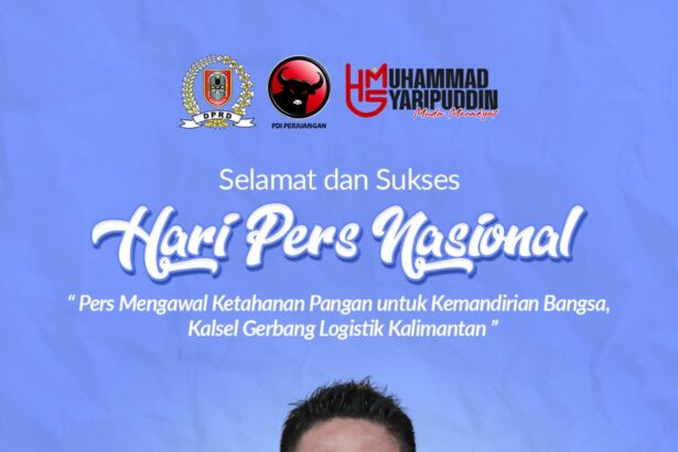 Bang Dhin: Terima Kasih atas Segala Dedikasi Insan Pers. Foto: Dok. Bang Dhin