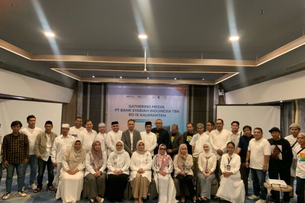 PT Bank Syariah Indonesia (BSI) Tbk RO IX Kalimantan menggelar Media Gathering. Foto: san/siberdbn.com