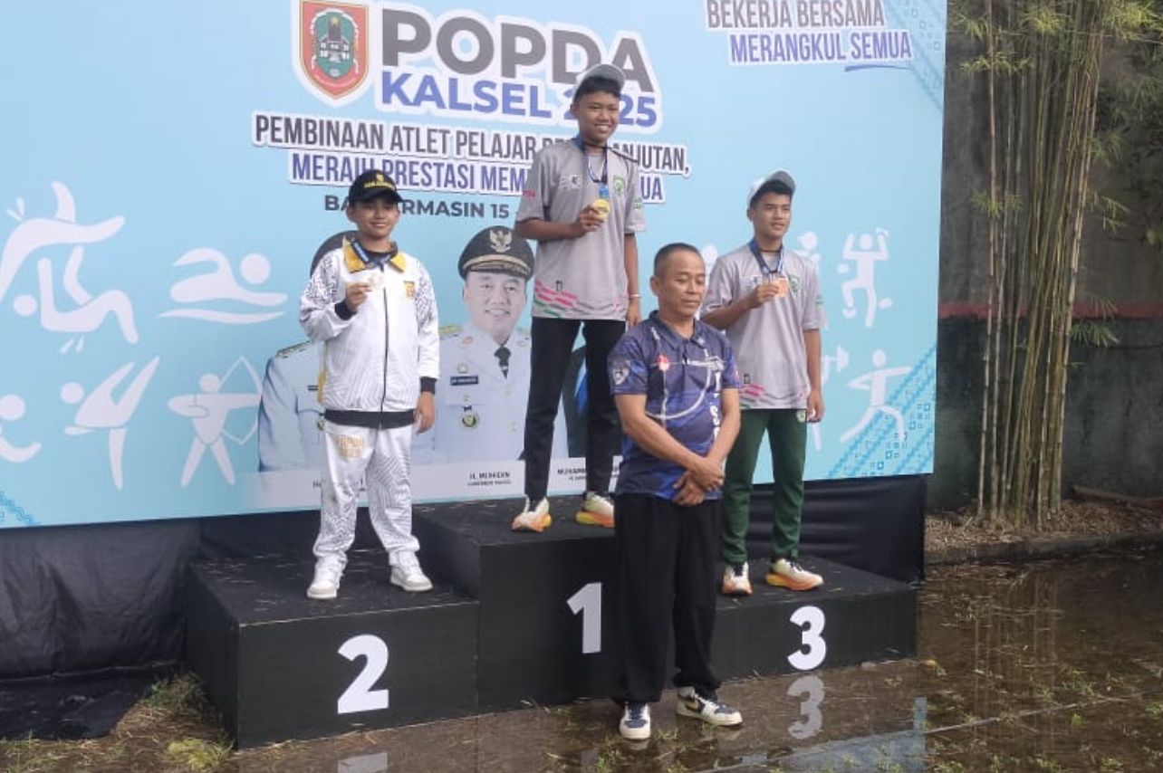 Cabor Menembak Balangan Sumbang Emas di POPDA Kalsel 2025