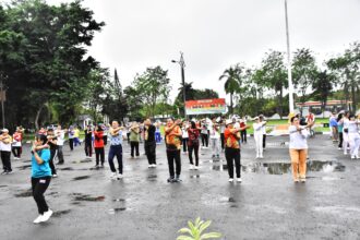 Pemkab Kapuas Gelar Senam Bersama untuk Jaga Kebugaran dan Semangat Kerja