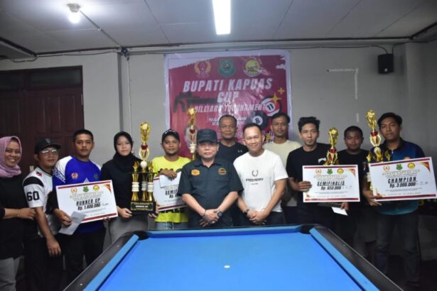 Bupati Kapuas Hadiri Final Bupati Cup Billiard