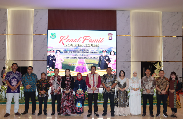 Pj Bupati Kapuas Hadiri Kenal Pamit Kapolres, Ucapkan Terima Kasih dan Selamat Datang