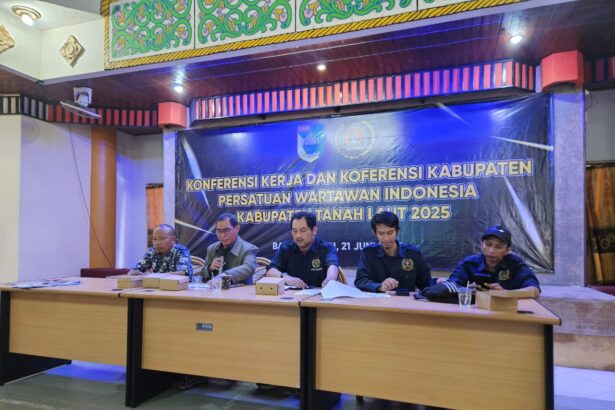 Konfercab PWI Tala, risma Terpilih jadi Ketua PWI Tala,