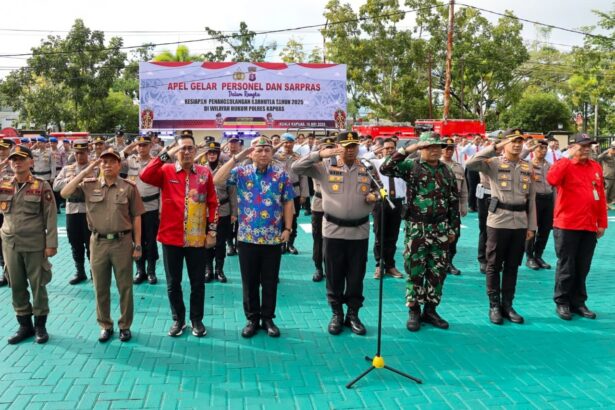 Wakil Bupati Hadiri Apel Kesiapsiagaan Bersama TNI-Polri dan Instansi Terkait