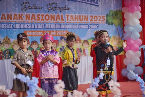 Anak PAUD di Balangan Meriahkan Karnaval HAN 2025, Tunjukkan Ekspresi dan Kreativitas. Foto: MC Balangan