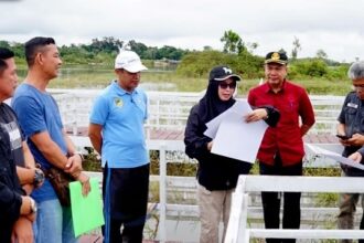 Pj Bupati Muhlis Tinjau Rencana Pembangunan Pantai Buatan di Teweh Selatan