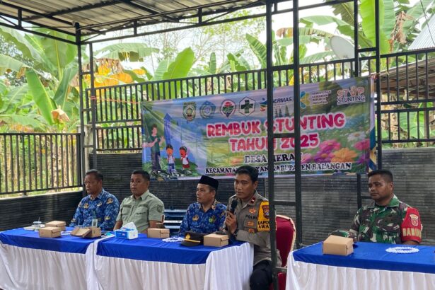 Desa Merah Gelar Rembuk Stunting. Foto : MC Balangan