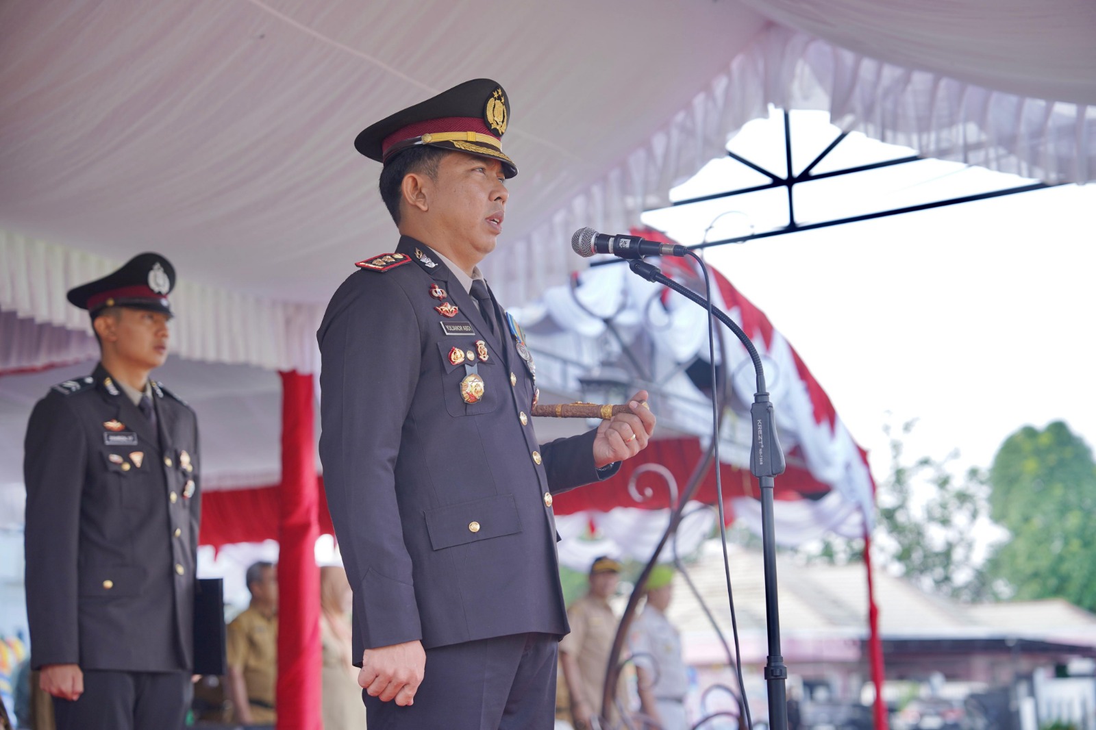 Hari Bhayangkara ke-79, Polres Balangan Tunjukkan Komitmen Sosial dan Dukungan ke Pemda. Foto: MC Balangan