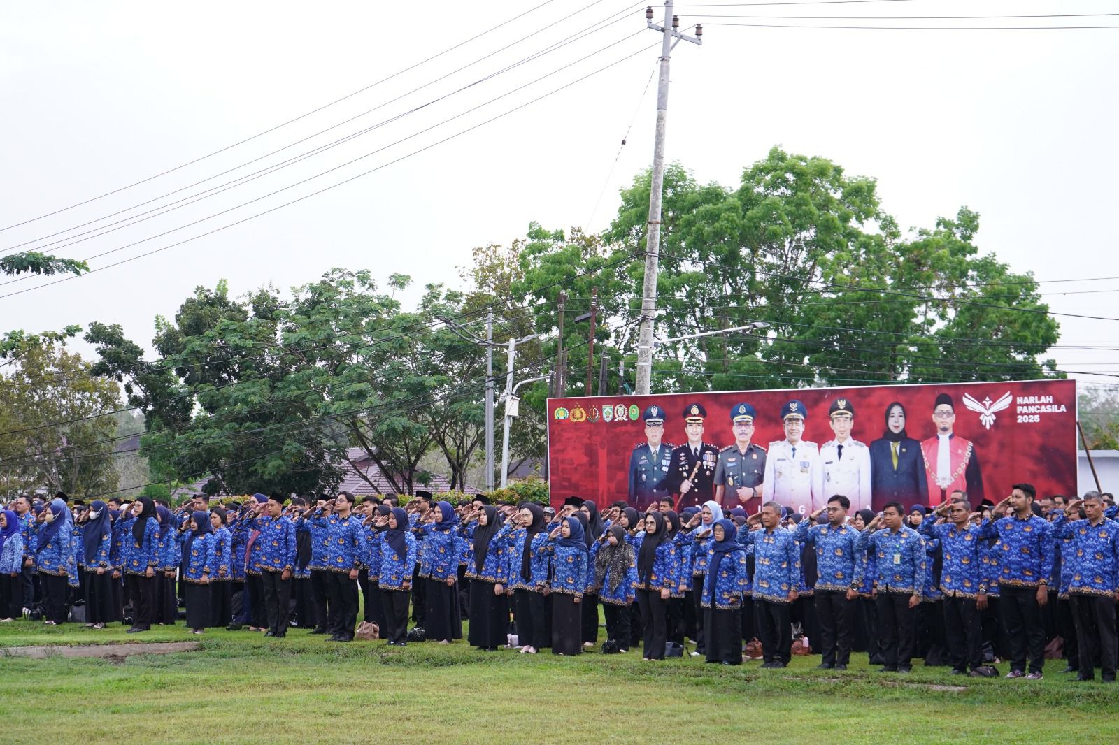Pemkab Balangan Gelar Upacara Hari Lahir Pancasila, Wabup: Pancasila Bintang Penuntun Bangsa. Foto: MC Balangan