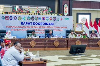 Wabup Kapuas Hadiri Rakor Penanggulangan Karhutla 2025 di Palangka Raya