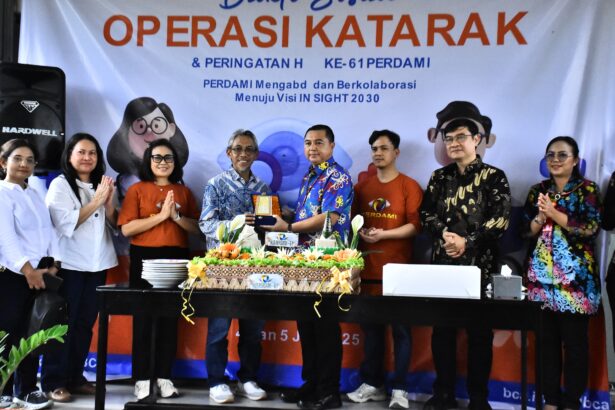 Wakil Bupati Kapuas Hadiri Baksos Operasi Katarak Gratis dan HUT ke-61 PERDAMI