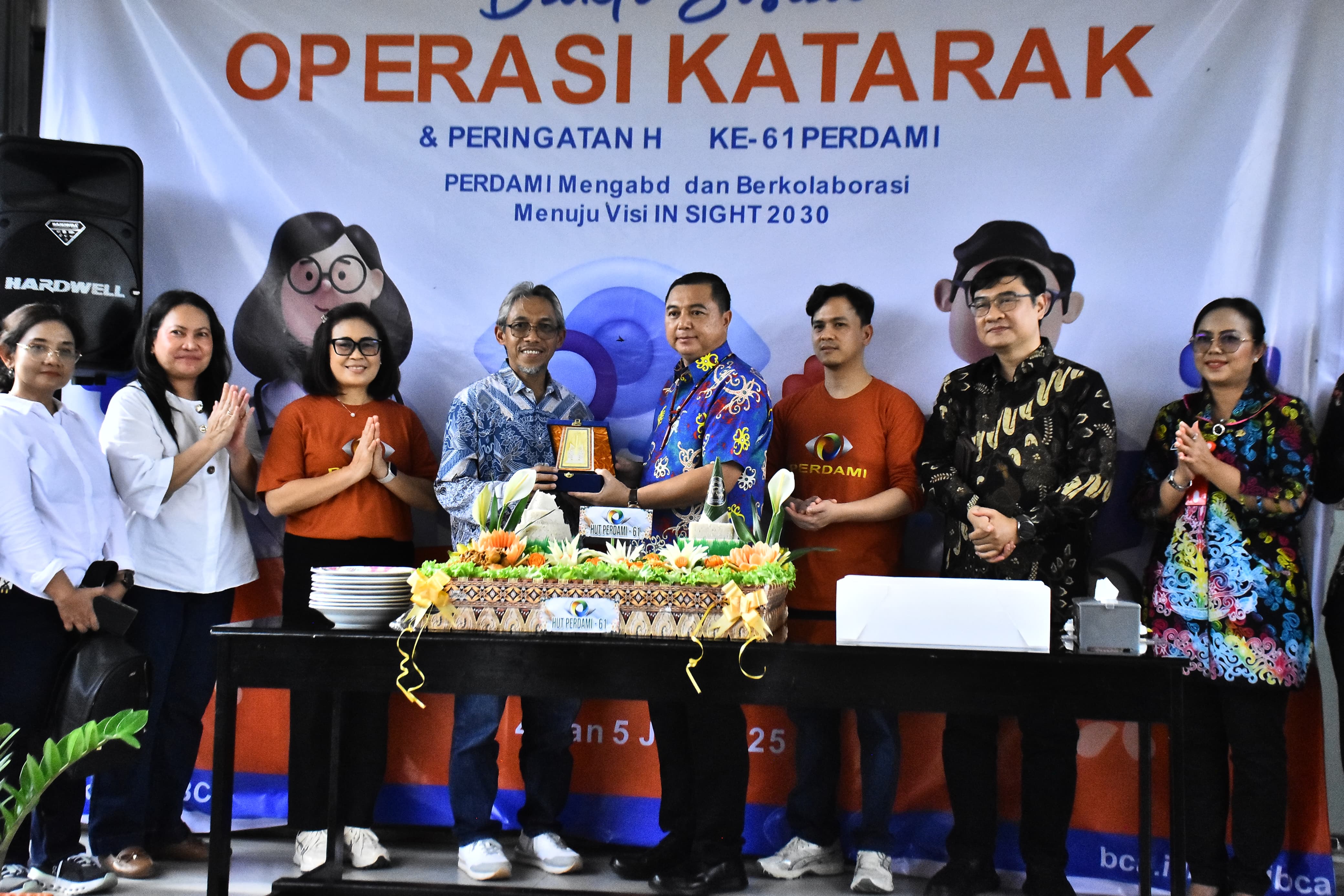 Wakil Bupati Kapuas Hadiri Baksos Operasi Katarak Gratis dan HUT ke-61 PERDAMI