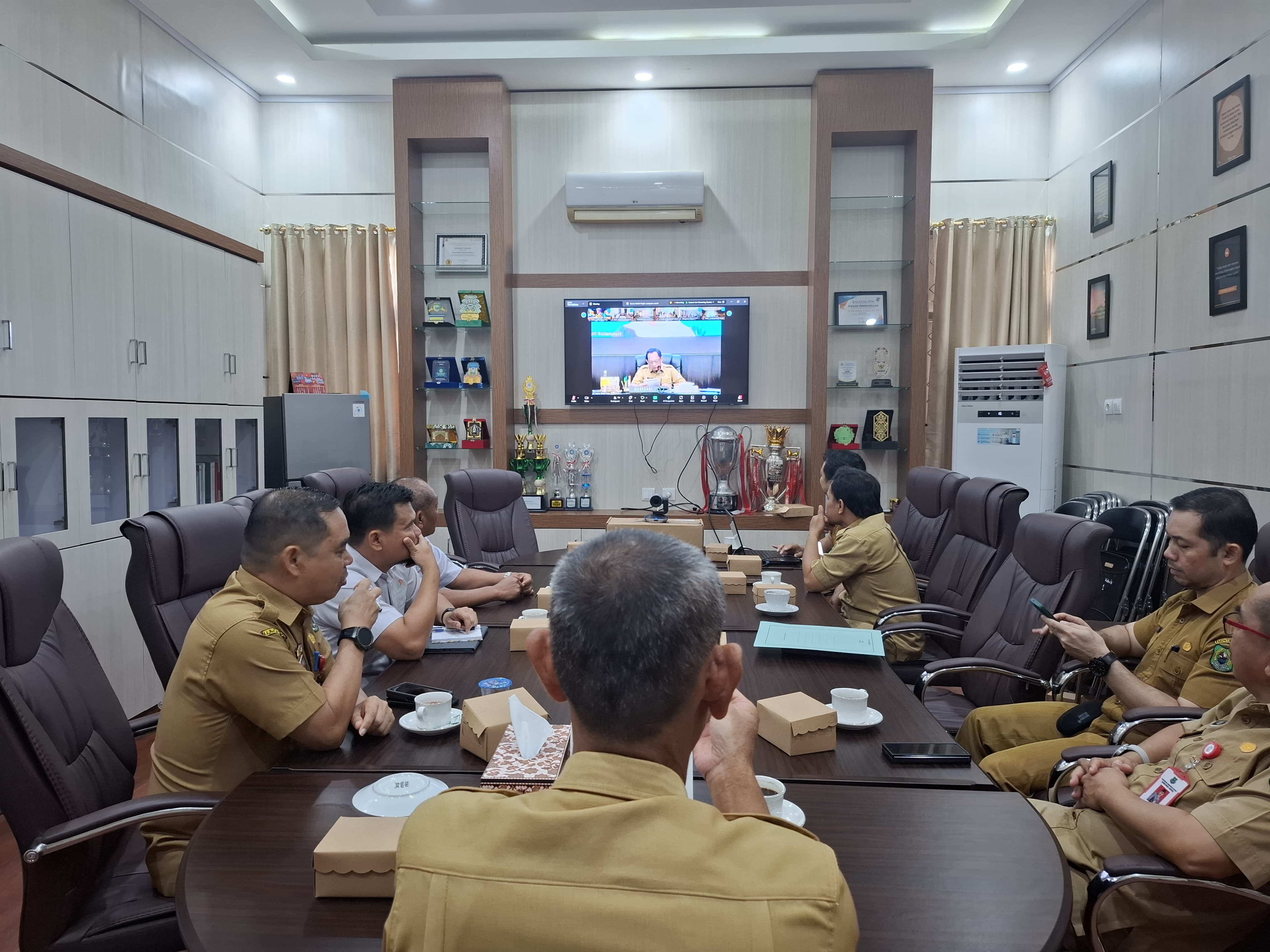 Pemkab Kapuas Ikuti Rakor Nasional Pengendalian Inflasi dan Program Tiga Juta Rumah