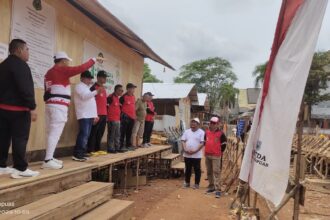 Bupati Kapuas Tinjau Progres Pembangunan Aula Kantor Bupati Kapuas Tahap I