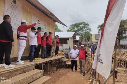 Bupati Kapuas Tinjau Progres Pembangunan Aula Kantor Bupati Kapuas Tahap I