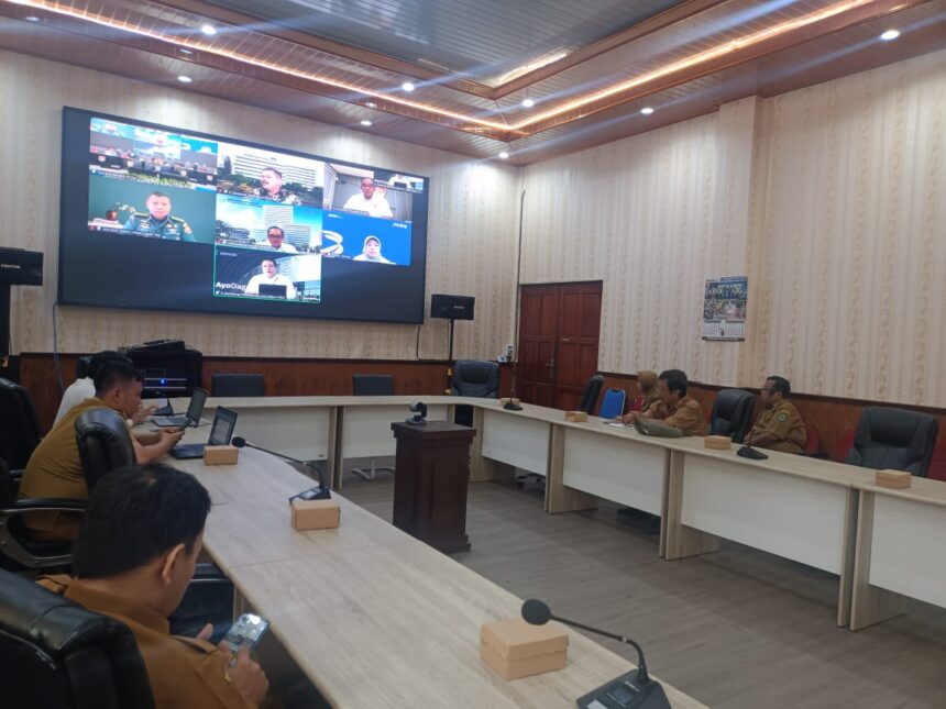 Pemkab Kapuas Ikuti Rakor Pengendalian Inflasi dan Evaluasi Program Tiga Juta Rumah Tahun 2025