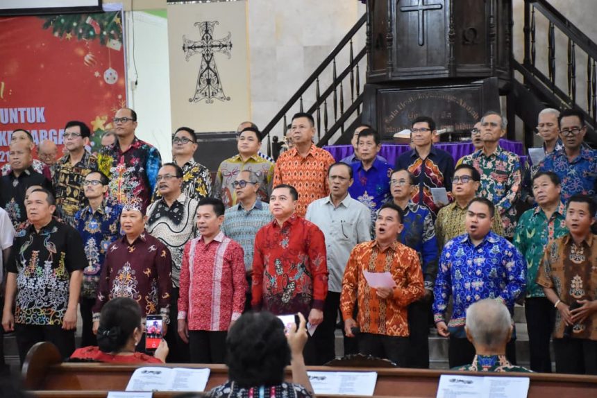 Wabup Kapuas Hadiri Perayaan Natal Lansia Resort GKE Kuala Kapuas 2025