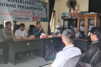 Sosialisasi persampahan di Desa Tundi, Awayan