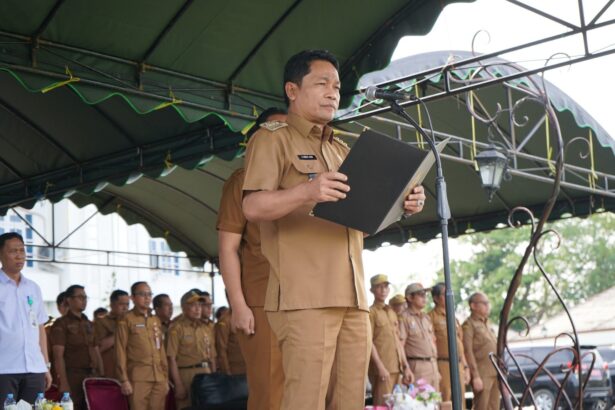 Bupati Balangan saat menyampaikan sambutan pada acara penentuan pemenang Gebyar Panutan PKB 2025